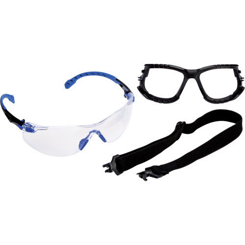 Solus Safety Glasses with Scotchgard Lens Kit, Clear Lens, Anti-Fog, Meets/Exceeds CSA Z94.3 Equipex