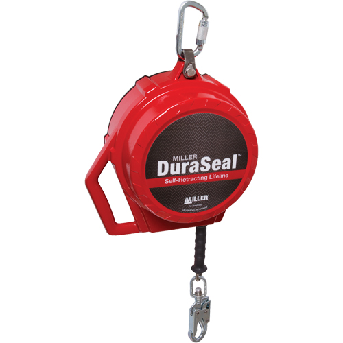 Miller&reg; DuraSeal Self-Retracting Lifeline, 50', Stainless Steel, Swivel Equipex