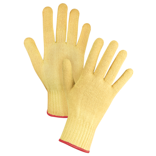 Gants tricot&eacute;s sans couture, Taille Petit/7, Calibre 7, Enveloppe en Kevlar, ASTM ANSI niveau A2/EN 388 niveau 3 Equipex