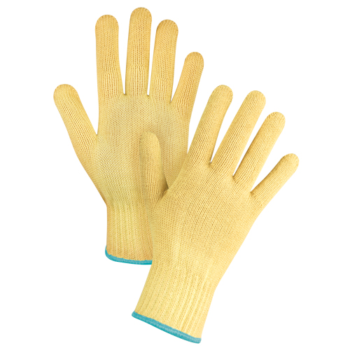 Gants tricot&eacute;s sans couture, Taille T-Grand/10, Calibre 7, Enveloppe en Kevlar, ASTM ANSI niveau A2/EN 388 niveau 3 Equipex