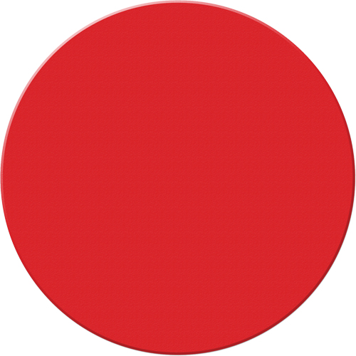 Armor Stripe Lean/5S Markers, Circle, 6" L x 6" W, Red, Plastic Equipex