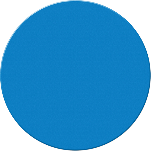 Armor Stripe Lean/5S Markers, Circle, 6" L x 6" W, Blue, Plastic Equipex