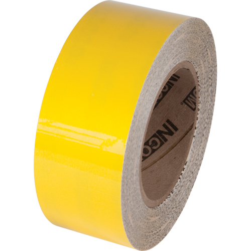 Tuff Mark&reg; Floor Marking Tape, 4" x 100', Polyester, Yellow Equipex
