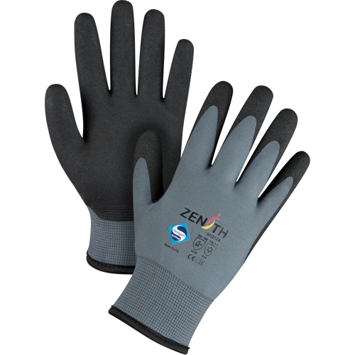 Gants enduits de premi&egrave;re qualit&eacute; ZX-30°, 11/2T-Grand, R&ecirc;vetement PVC, Calibre 15, Enveloppe en Nylon Equipex