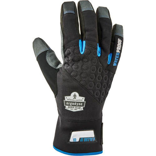 ProFlex&reg; Reinforced Thermal Waterproof Utility Gloves, Suede Palm, Size Small Equipex