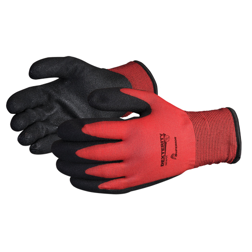 Gants doubl&eacute;s pour l'hiver Dexterity, 8/Moyen, R&ecirc;vetement PVC, Calibre 15, Enveloppe en Nylon Equipex