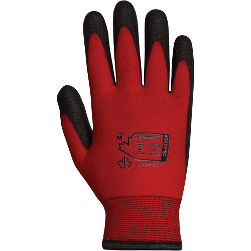 Gants doubl&eacute;s pour l'hiver Dexterity, 10/T-Grand, R&ecirc;vetement PVC, Calibre 15, Enveloppe en Nylon Equipex