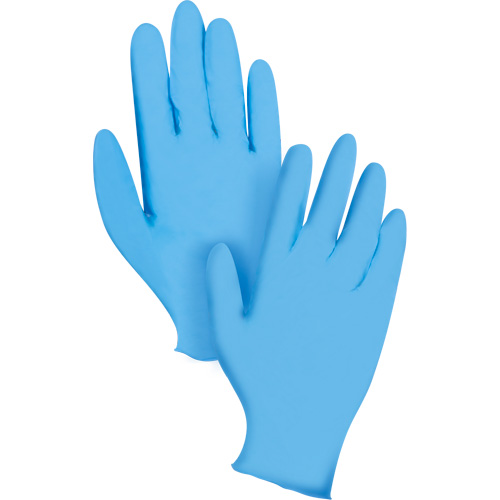 Gants jetables KeepKleen, T-Grand, Nitrile, 8 mils, Sans poudre, Bleu Equipex