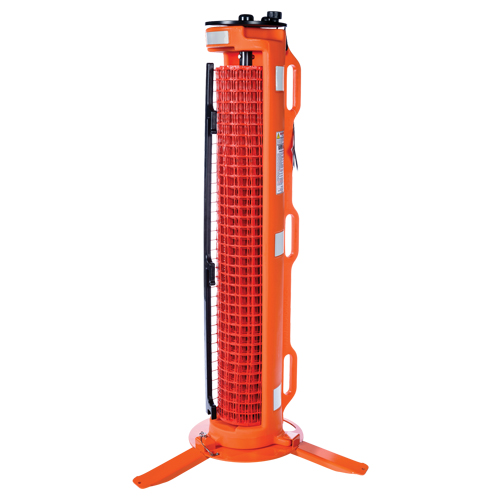 3-Legged Barrier, 50' L, Plastic, Orange Equipex