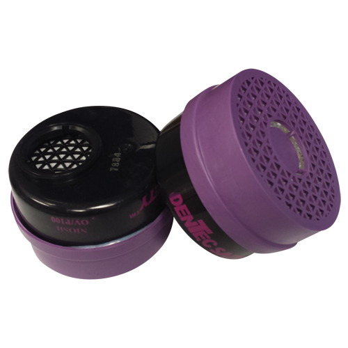 Cartouche pour respirateur, Combinaison cartouche et filtre contre les particules pour gaz/vapeurs, Vapeur organique/Filtre P100 Equipex