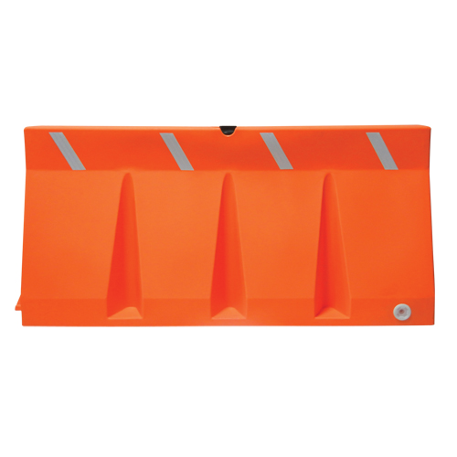 Barri&egrave;res de circulation, Rempli d'eau, 69,75" lo x 33,75" h, Orange Equipex
