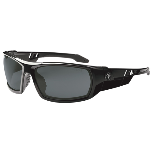 Lunettes de s&eacute;curit&eacute; Skullerz Odin, Lentille Fum&eacute;e, Anti-&eacute;gratignures/Polaris&eacute;, ANSI Z87+/R&eacute;pond ou surpasse la norme CSA Z94.3 Equipex