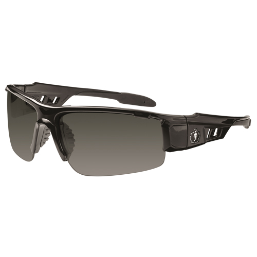 Lunettes de s&eacute;curit&eacute; Skullerz Dagr, Lentille Grise/fum&eacute;e, Anti-&eacute;gratignures, ANSI Z87+/R&eacute;pond ou surpasse la norme CSA Z94.3 Equipex