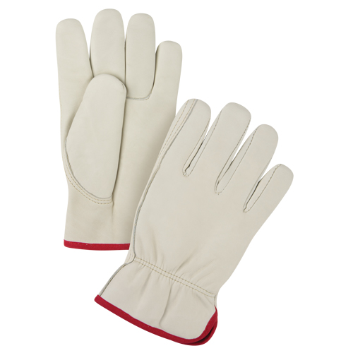 Gants de conducteur doubl&eacute;s pour l'hiver de premi&egrave;re qualit&eacute;, Petit, Paume en Cuir fleur de vache, Molleton Equipex