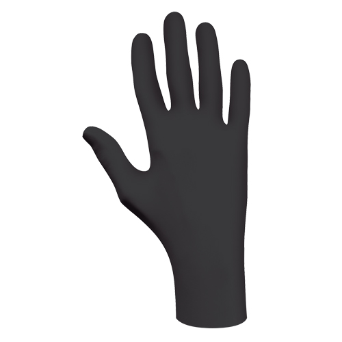 6112PF Biodegradable Gloves, X-Small, Nitrile, 4-mil, Powder-Free, Black Equipex