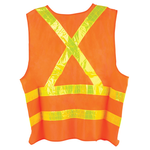 Veste de circulation Dynamic, Orange haute visibilit&eacute;, Grand, Polyester Equipex