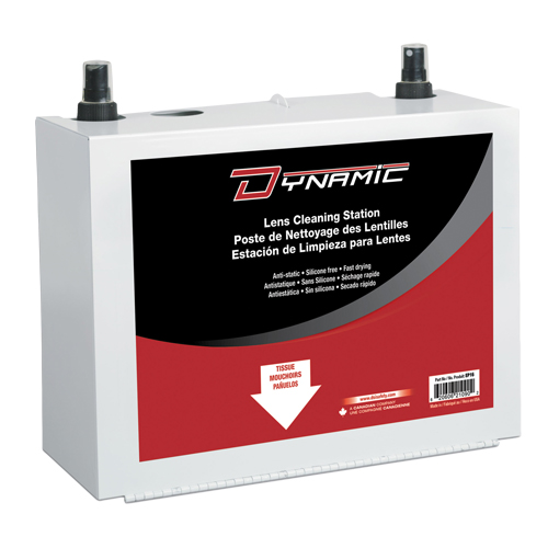 Dynamic Lens Cleaning Station, Metal, 8" L x 5" D x 6" H Equipex