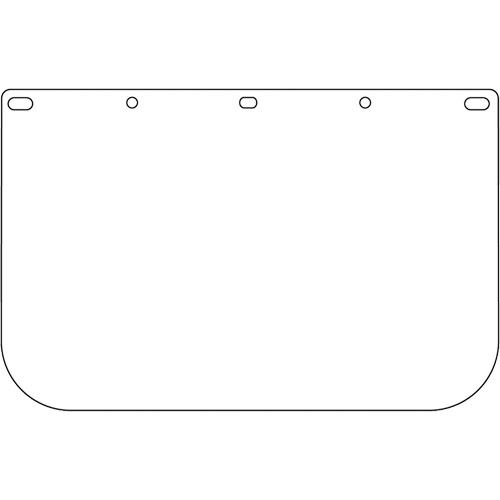 Visi&egrave;re d&eacute;coup&eacute;e &agrave; l'emporte-pi&egrave;ce Dynamic, Polycarbonate, Teinte Transparent Equipex