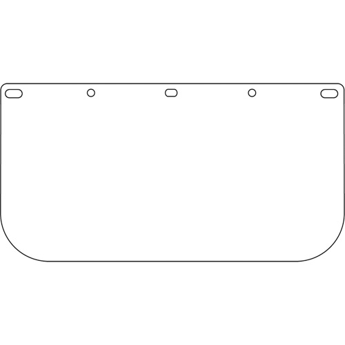 Visi&egrave;re pour &eacute;cran facial Dynamic, PETG, Teinte Transparent Equipex