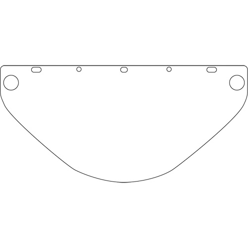 Visi&egrave;re d&eacute;coup&eacute;e &agrave; l'emporte-pi&egrave;ce Dynamic, PETG, Teinte Transparent Equipex