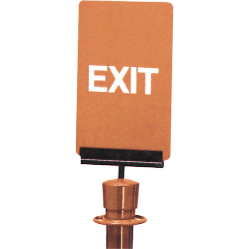 Enseigne de contr&ocirc;le des foules  Exit , 11" x 7", Plastique, Anglais Equipex