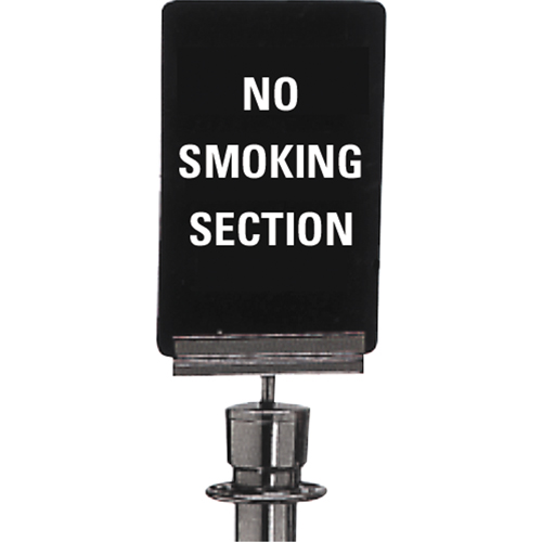 Enseigne de contr&ocirc;le des foules  No Smoking , 11" x 7", Plastique, Anglais Equipex