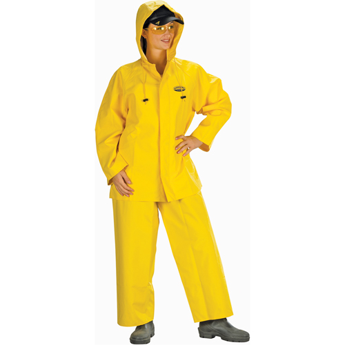 Hurricane Flame Retardant/Oil Resistant Rain Suits - Rainsuits, 4X-Large, Yellow Equipex