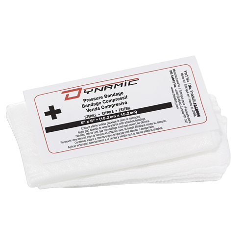 Dynamic Compress Bandage, 6" L x 6" W Equipex