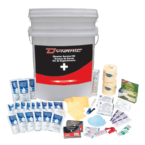 Trousse de premiers soins pour pr&eacute;paration aux situations d'urgence Dynamic, Dispositif m&eacute;dical Classe 1, Seau Equipex