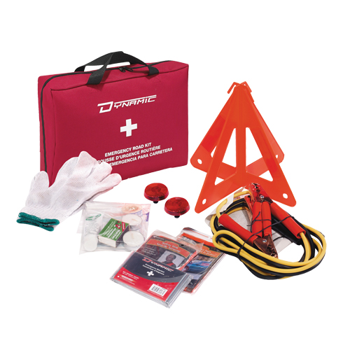 Trousse de premiers soins pour dangers extr&ecirc;mes de la route Dynamic, Dispositif m&eacute;dical Classe 1, Sac en nylon Equipex