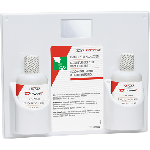 Douche oculaire avec solution isotonique Dynamic, Double Equipex