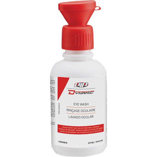 Dynamic Eyewash Bottle, Empty Bottle, 16 oz. Equipex