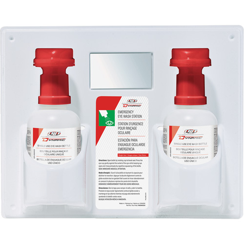 Douche oculaire &agrave; utilisation unique avec solution isotonique Dynamic, Double Equipex