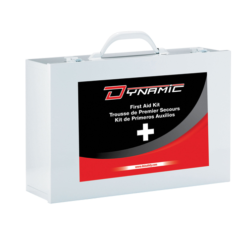 Trousse de premiers soins Ontario Dynamic, Dispositif m&eacute;dical Classe 1, Boîte en m&eacute;tal Equipex