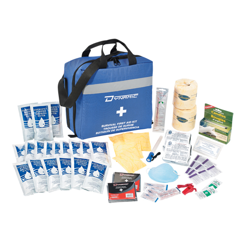 Trousse de premiers soins pour pr&eacute;paration aux situations d'urgence Dynamic, Dispositif m&eacute;dical Classe 1, Sac en nylon Equipex