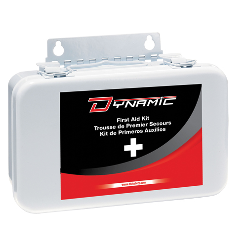Trousse de premiers soins pour auto Dynamic, Dispositif m&eacute;dical Classe 1, Boîte en m&eacute;tal Equipex