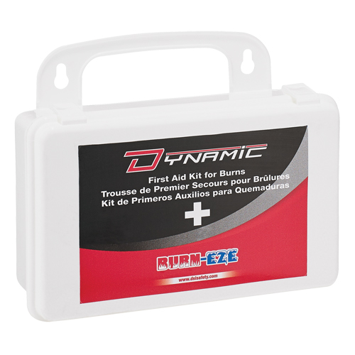 Trousse de premiers soins personnelle pour brûlures Dynamic, Boîte en plastique de 10 unit&eacute;s, Classe 2 Equipex