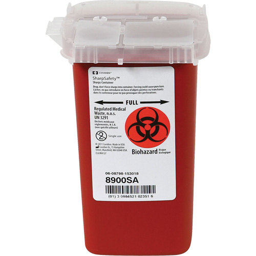 Dynamic Phlebotomy Sharps&reg; Container, 1 L Capacity Equipex