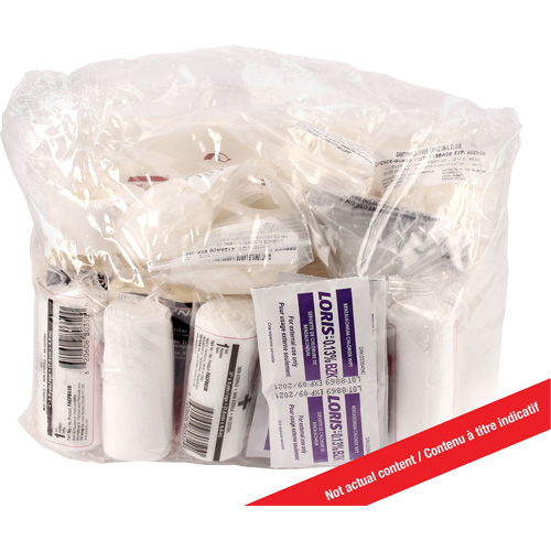 Ensemble de recharge pour trousse de premiers soins Dynamic, R&eacute;pond &agrave; la norme CSA Z1220-17 type 3 environnements &agrave; haut risque, Grand (51-100 travailleurs), Classe 1 Equipex