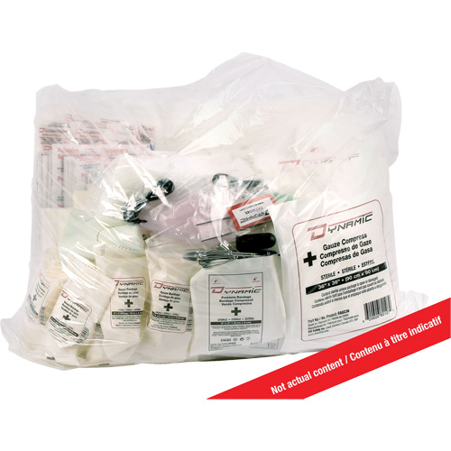 Trousse de premiers soins pour bateau Dynamic, Dispositif m&eacute;dical Classe 1, Sac en plastique refermable Equipex