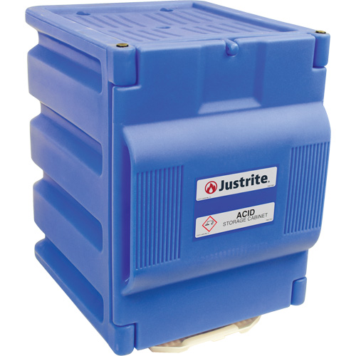 Armoire de comptoir en poly&eacute;thyl&egrave;ne pour l'acide, 2 gal., 14,25" x 19,75" x 17,125" Equipex
