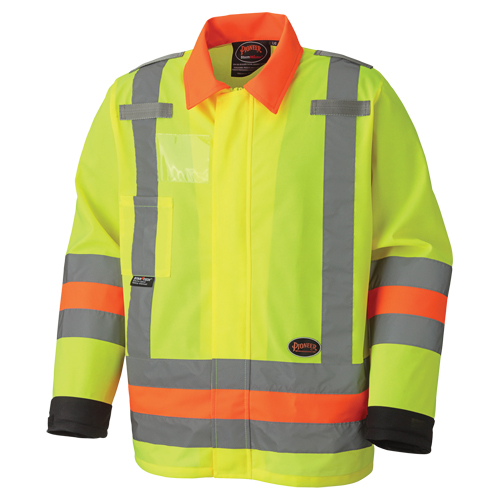 6007 Veste de s&eacute;curit&eacute; routi&egrave;re respirante, Polyester, Jaune lime haute visibilit&eacute;, T-petit Equipex