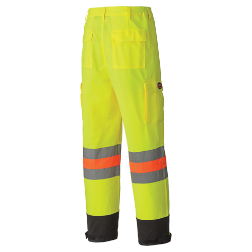 6009 Breathable Traffic Safety Pants, Polyester, X-Small, High Visibility Lime-Yellow Equipex