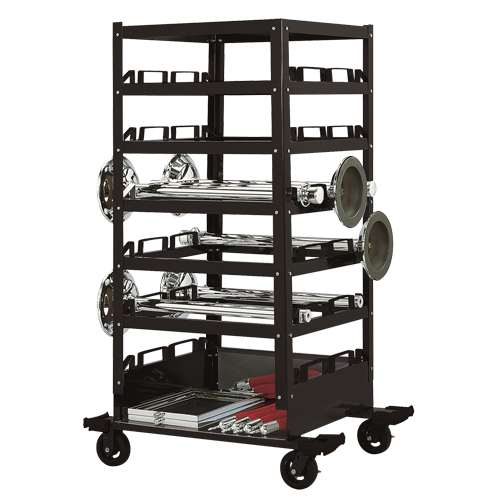 Six Tier Storage Cart, Steel Equipex
