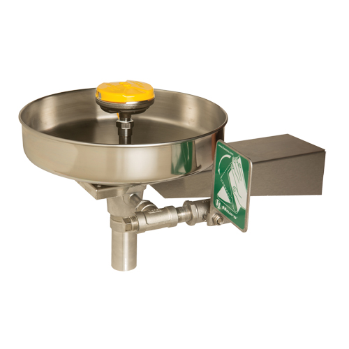 Eye/Face Wash Station, Wall-Mount Installation, Stainless Steel Bowl Equipex