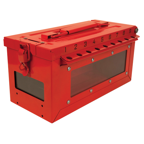 Small Group Lock Box, Red Equipex