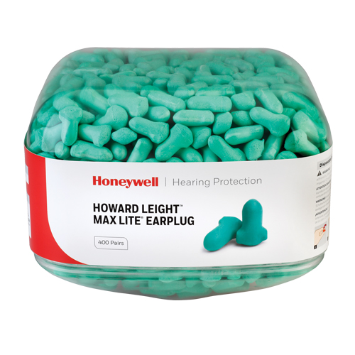 Bouchons d'oreilles Maximum Lite de Howard Leight, Vrac - Contenant Equipex
