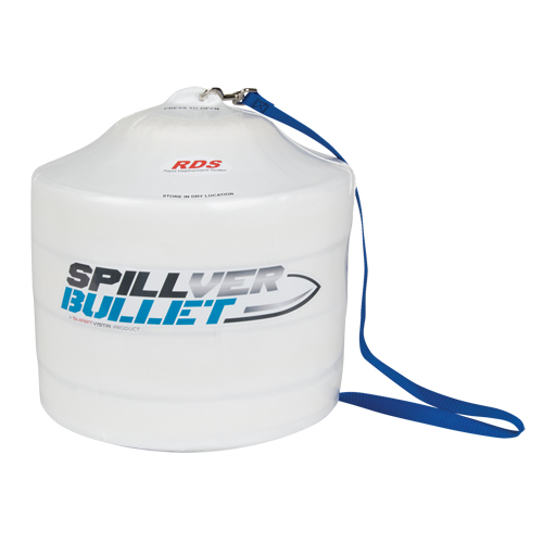 Spillver Bullet Hazmat Boom, Hazmat, 50' L x 5" W, 14 gal. Absorbancy Equipex