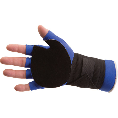Anti-Impact Glove with Wrist Support, Size Small, Split Leather Palm Equipex