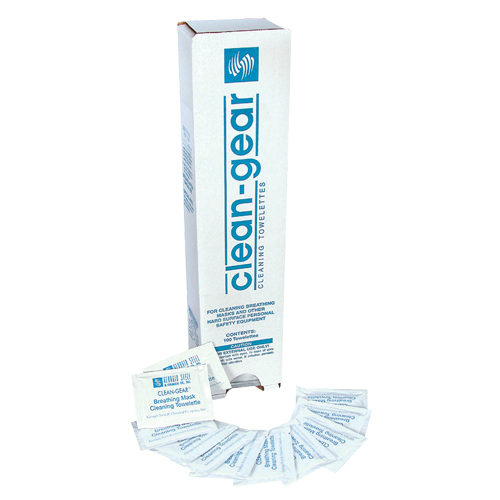 Serviettes nettoyantes pour respirateur, 8" x 5", 100 lingettes Equipex
